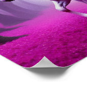 Mystiek roze paard in een fantasiebos poster (Hoek)