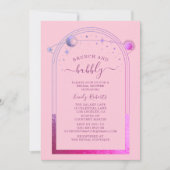 Mystiek Roze Paarse Hemelse Vrijgezellenfeest Kaart (Voorkant)