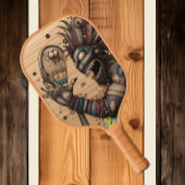 Mystiek schepsel onthuld op houten plank Afbeeldin Pickleball Paddle