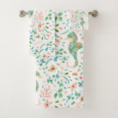 Mystiek SeahorsePattern Bad Handdoek (Insitu)