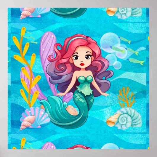 Mystiek sirene ontwerp poster (Voorkant)