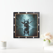 Mystiek Tijgerbos uurwerk Vierkante Klok (Huis)