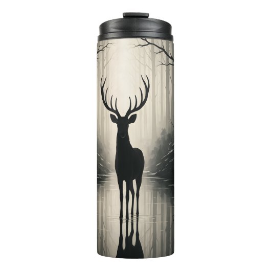 Mystiek toneel, reflecties van het bos thermosbeker (Voorkant)