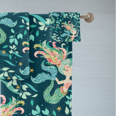 Mystiek Zeemeermin Patroon Bad Handdoek