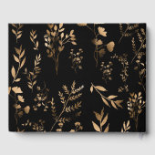 Mystiek Zwart Goud Hemelse Bruiloft Gastenboek (Achterkant)