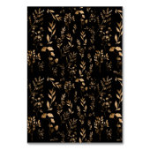 Mystiek Zwart Goud Hemelse Bruiloft Kaart (Achterkant)