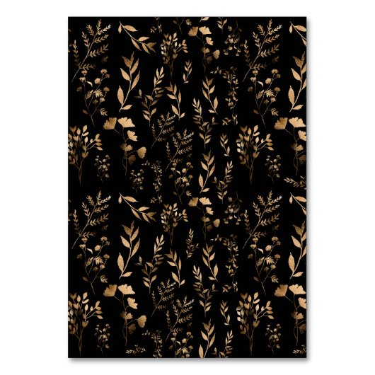 Mystiek Zwart Goud Hemelse Bruiloft Kaart (Achterkant)