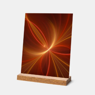 Mystieke Abstracte Fractal Art Moderne Warme Kleur Acryl Bord