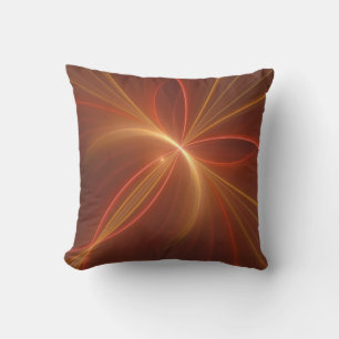 Mystieke Abstracte Fractal Art Moderne Warme Kleur Buitenkussen