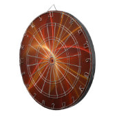 Mystieke Abstracte Fractal Art Moderne Warme Kleur Dartbord (Voorkant Rechts)