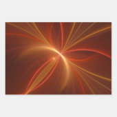 Mystieke Abstracte Fractal Art Moderne Warme Kleur Inpakpapier Vel (Voorkant)