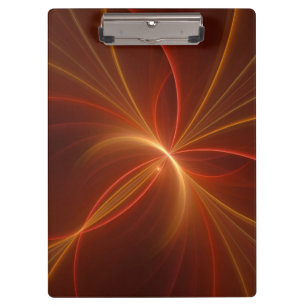 Mystieke Abstracte Fractal Art Moderne Warme Kleur Klembord