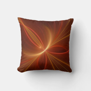 Mystieke Abstracte Fractal Art Moderne Warme Kleur Kussen