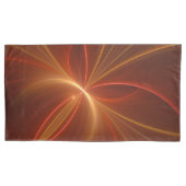 Mystieke Abstracte Fractal Art Moderne Warme Kleur Kussensloop (Voorkant)