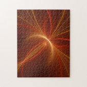 Mystieke Abstracte Fractal Art Moderne Warme Kleur Legpuzzel (Verticaal)