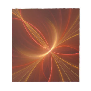 Mystieke Abstracte Fractal Art Moderne Warme Kleur Notitieblok