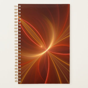 Mystieke Abstracte Fractal Art Moderne Warme Kleur Planner