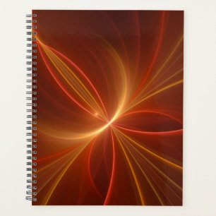 Mystieke Abstracte Fractal Art Moderne Warme Kleur Planner
