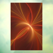 Mystieke Abstracte Fractal Art Moderne Warme Kleur Raamsticker (Vel 3)