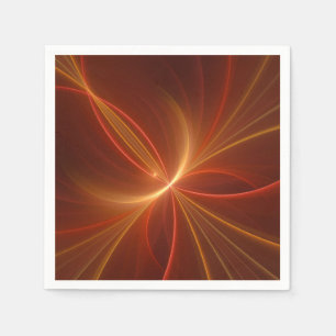 Mystieke Abstracte Fractal Art Moderne Warme Kleur Servet