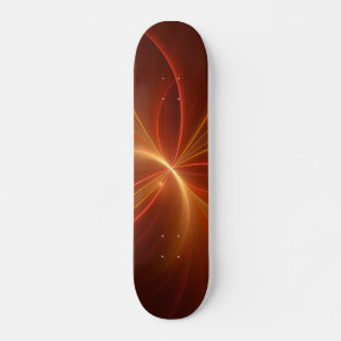 Mystieke Abstracte Fractal Art Moderne Warme Kleur Skateboard