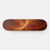 Mystieke Abstracte Fractal Art Moderne Warme Kleur Skateboard (Horizontaal)