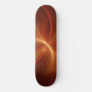 Mystieke Abstracte Fractal Art Moderne Warme Kleur Skateboard