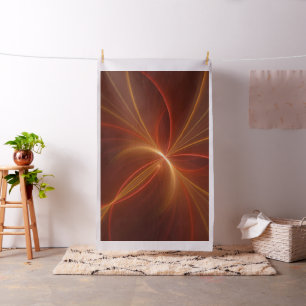 Mystieke Abstracte Fractal Art Moderne Warme Kleur Stof