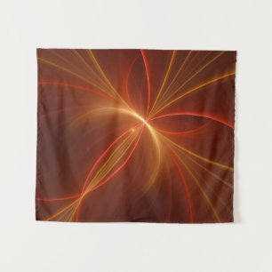 Mystieke Abstracte Fractal Art Moderne Warme Kleur Wandkleed
