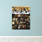 Mystieke activiteit: olieverf door botticelli canvas afdruk (Insitu (Houten vloer))