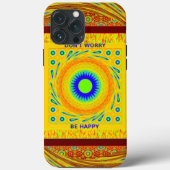 Mystieke Afrikaanse Oogmuur Kunst: Een Cyaan Gaze Case-Mate iPhone Case (Achterkant)