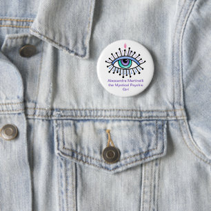 Mystieke All-Seeing Eye Pin - Gepersonaliseerde Bu Ronde Button 5,7 Cm