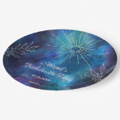 Mystieke Aquarel Juffrouwenfeest Papieren Bordje (Gekanteld)