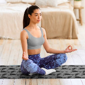 Mystieke Astrologie Black Cat Raven Stars Yogamat