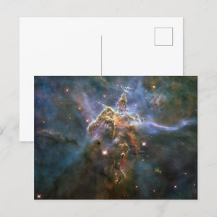 Mystieke Berg in Carina-nevel Hubble-ruimtetelesco Feestdagenkaart