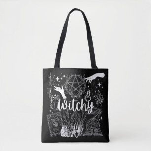 Mystieke Betovering: Witchy Design Delight Draagtas