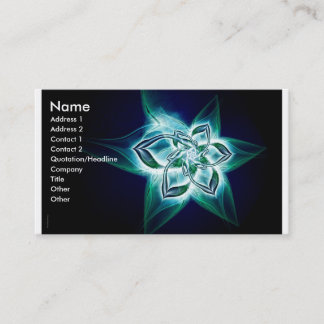 mystieke bloem visitekaartje