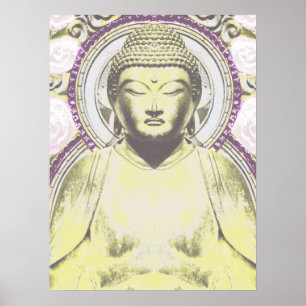 Mystieke Boeddha in neutrale tinten Poster