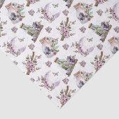 Mystieke Boho Lavendel Anemoon Maan en Flessen Tissuepapier (Detail)