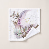 Mystieke Boho Lavendel Anemoon Moon & Potions Bad Handdoek (Wasdoekje)
