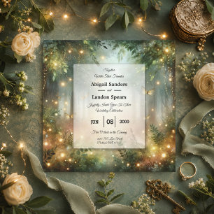 Mystieke Bosweide Magische Uitnodiging