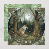 Mystieke boswolf kaart (Voorkant / Achterkant)