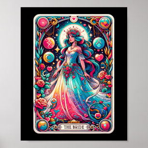 Mystieke bruid Tarot Kaart betoverende bruiloft Ar Poster