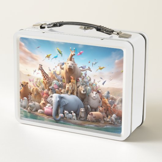 Mystieke Dieren Lunchbox (Achterkant)