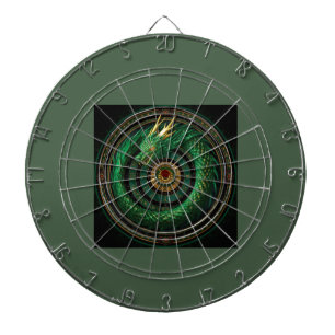 Mystieke Draken Dartbord Fantasie Draken Kunst S