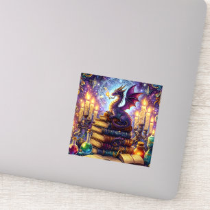 Mystieke Draken Tovenaar Boeken Sticker