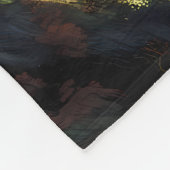 Mystieke Elf in een Fantasy Forest Fleece Deken (Hoek)