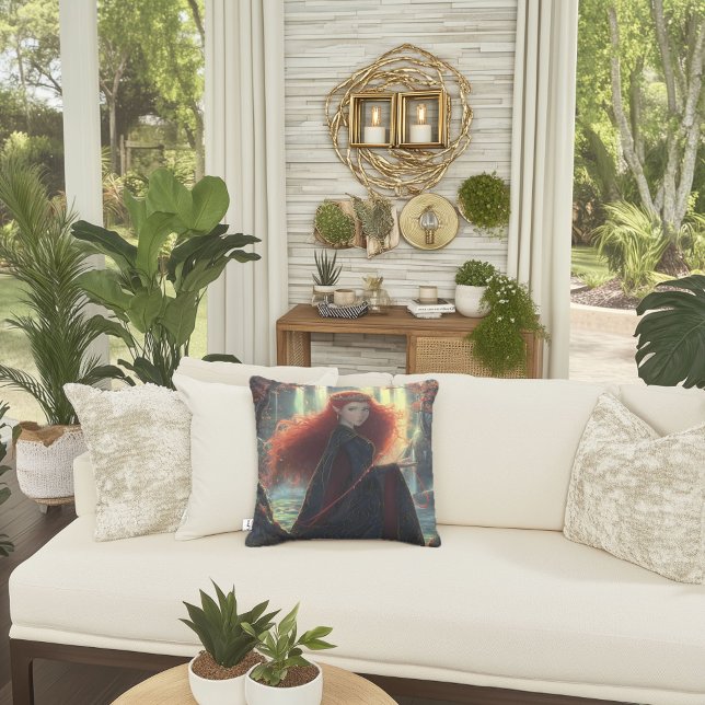 Mystieke Elf in een Fantasy Forest Kussen (Creator heeft geüpload)