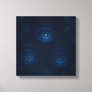 Mystieke Energie Ogen Canvas Wandkunst Afdruk