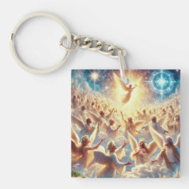 Mystieke engelen sleutelhanger